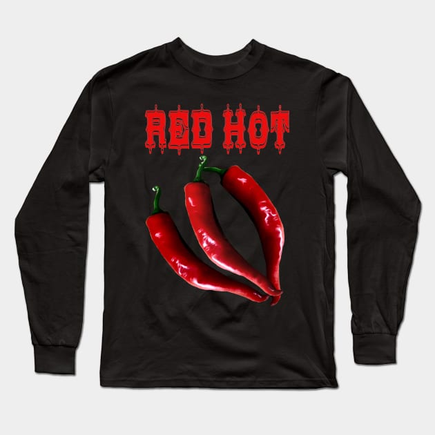 Hot Chili Spicy Food Expert Long Sleeve T-Shirt by PlanetMonkey